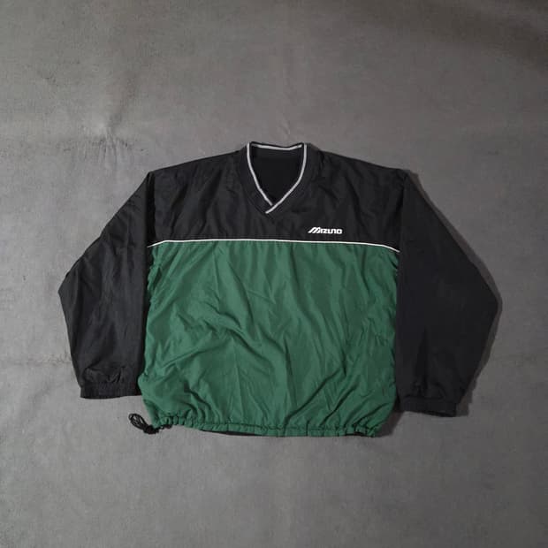 미즈노 기모 플리스 웜업 자켓 바람막이 L 110