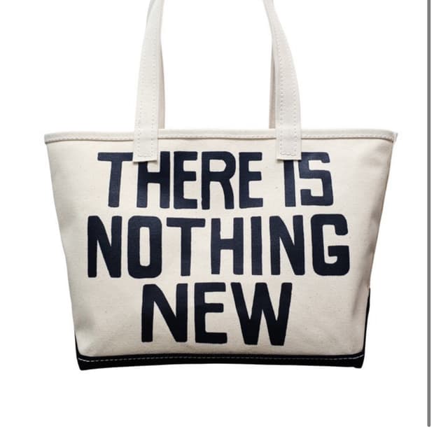 컬렉트피시스 THERE IS NOTHING NEW 토트백