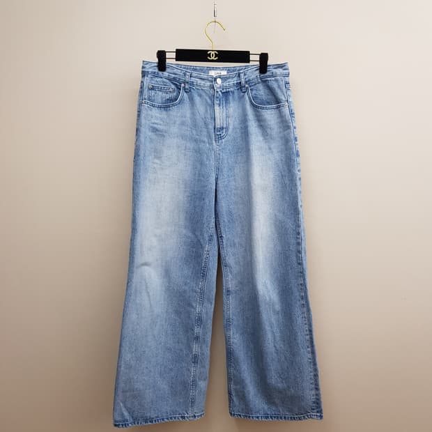 오르 2024 와이드 데님 팬츠 L사이즈