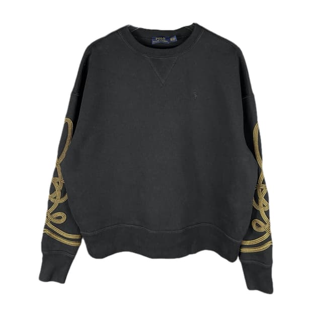 [XS] 폴로 랄프로렌 여성 소매 자수 디테일 오버사이즈 스웻셔츠 맨투맨