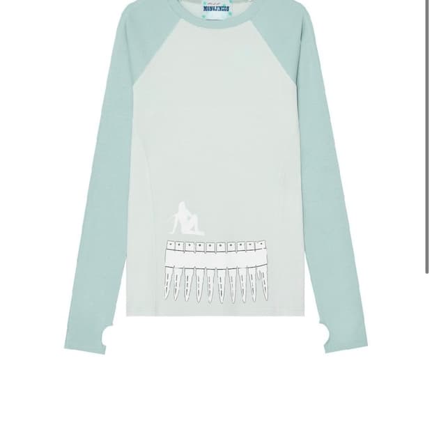 MAGAZINE LONG-SLEEVE TOP MINT