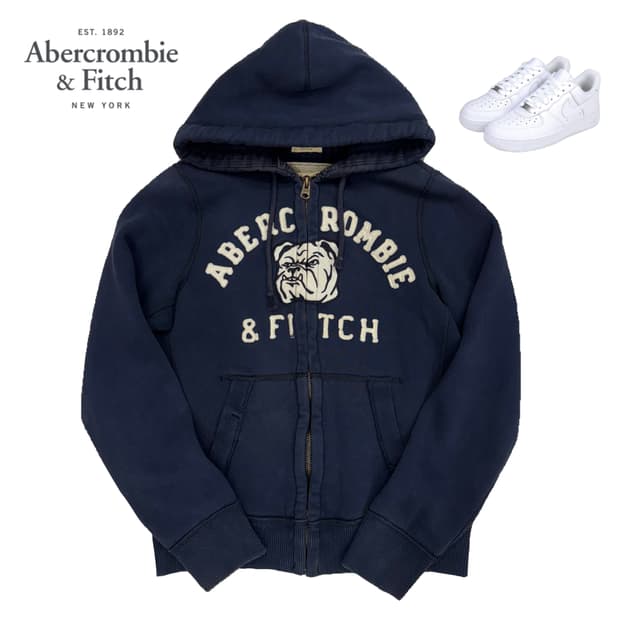 아베크롬비 불독 후드집업 네이비