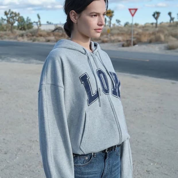 로우클래식 후드집업 s