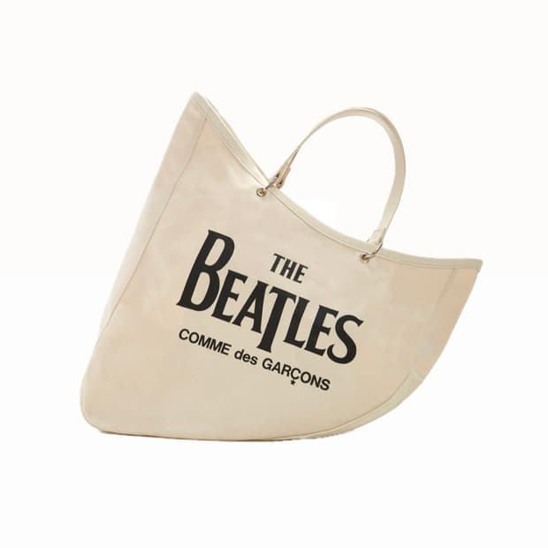 Comme des garcons 꼼데 더 비틀즈 캔버스 보트백