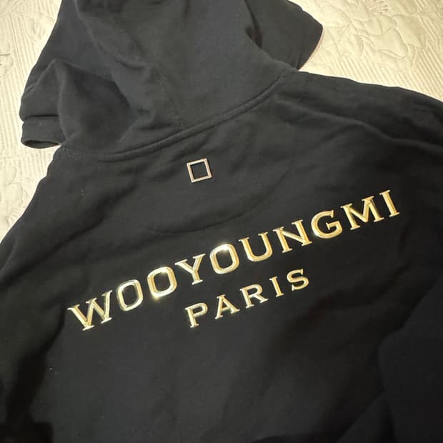 우영미 후드 백로고 46사이즈