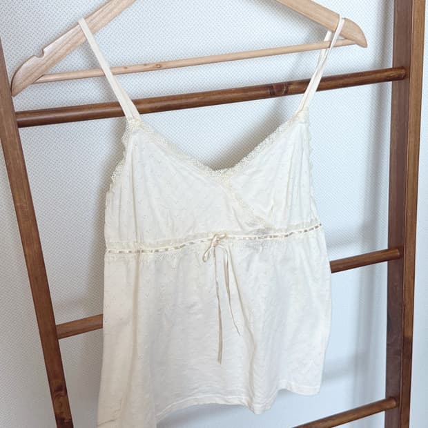 모리걸 레이스 자수 슬리브리스