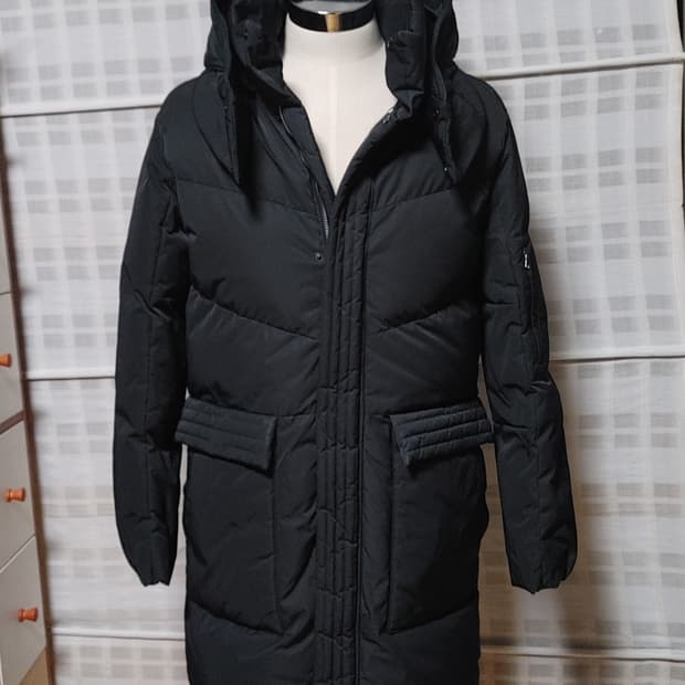 (구스다운) 솔리드옴므 패딩 점퍼 100 (슬림) / 후드 탈부착