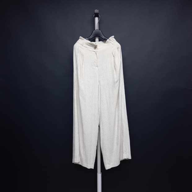 새 마인 춘추 레이온 하이웨스트 와이드 통 팬츠 33.44