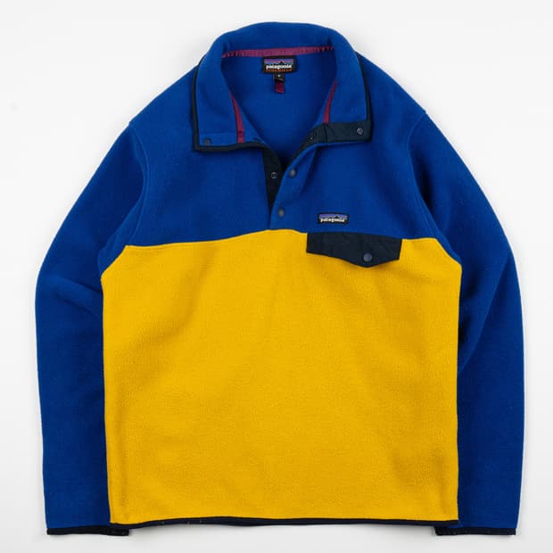 파타고니아 신칠라 옐로 블루 투톤 멘 M~L