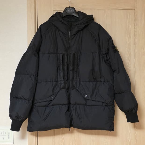 [23-24FW] 스톤아일랜드 가먼트 다잉 크링클랩스 패딩 2XL