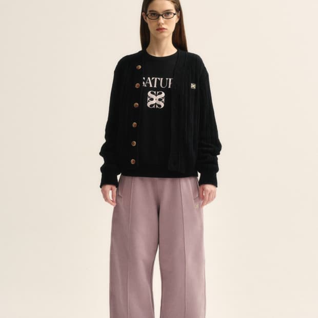 세터 테오 코튼 밴딩 스웨트팬츠 빈티지 로즈