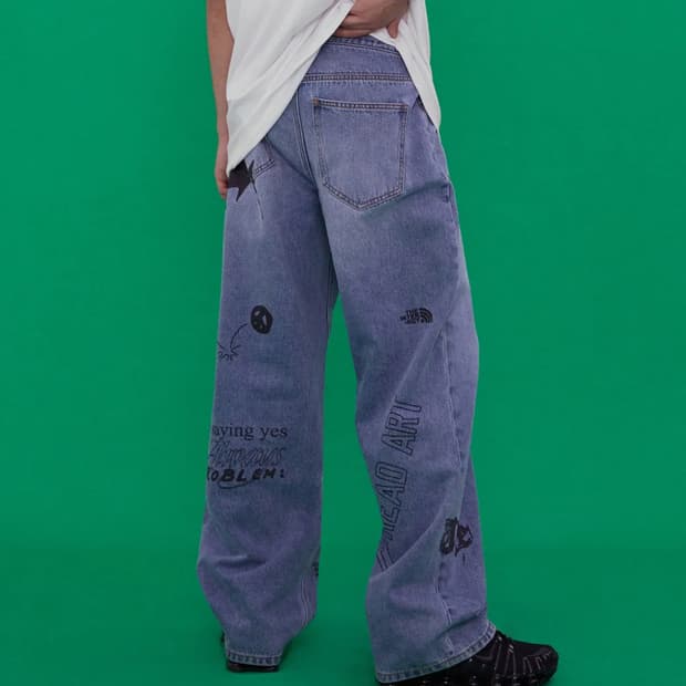 비바스튜디오 드로잉 데님 팬츠 청바지 L