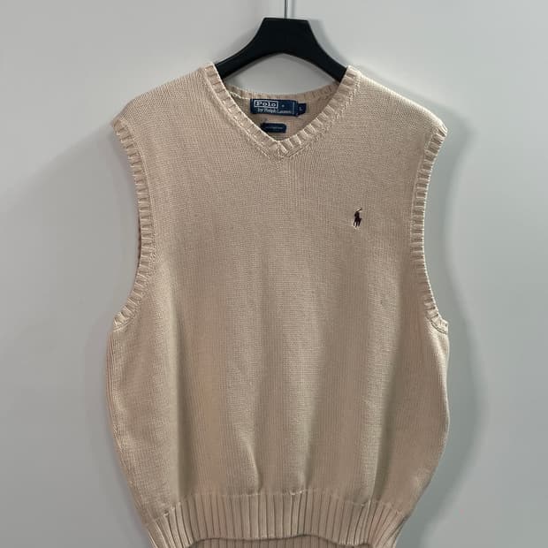 폴로 랄프로렌 베이지 베스트 조끼 니트 (on.689)