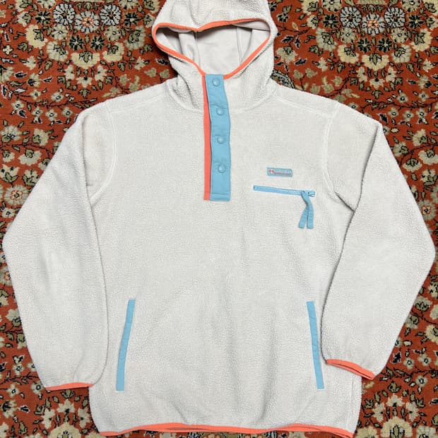 [L] Columbia 후드 플리스 베이지