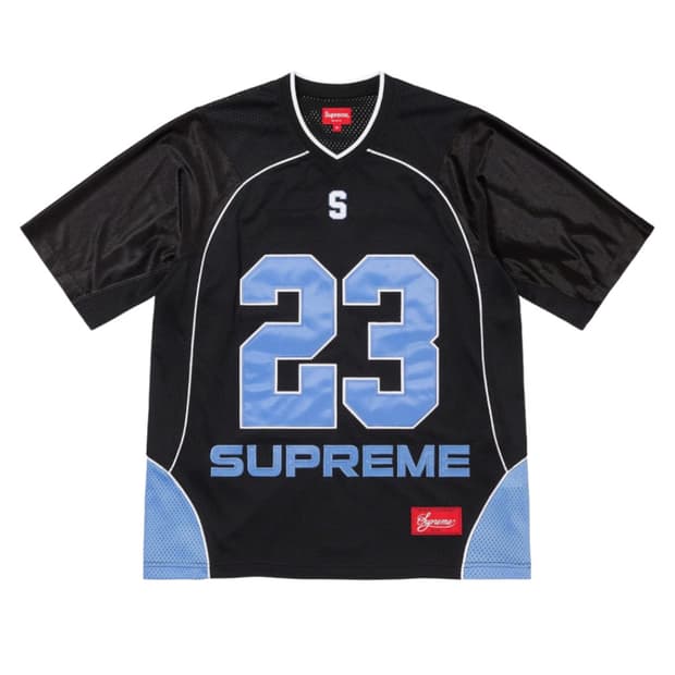 슈프림 퍼펙트 시즌 풋볼 저지 블랙 M사이즈