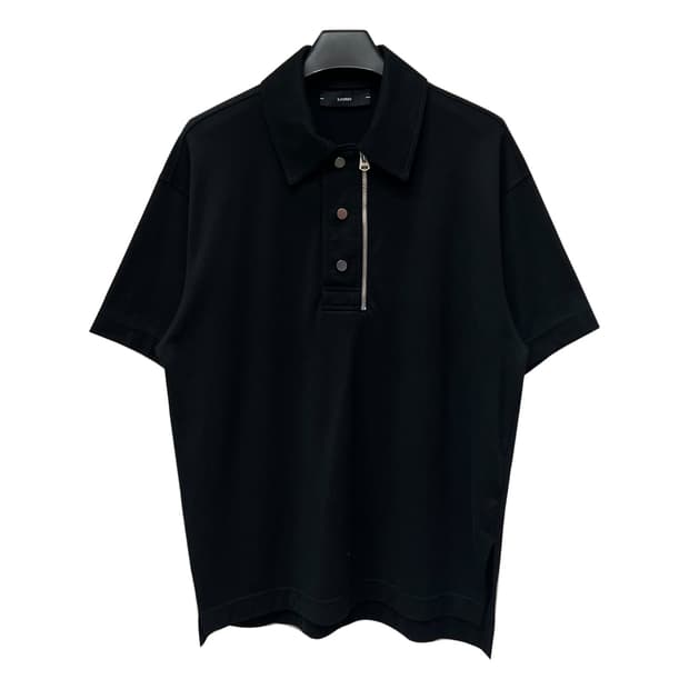 ILCORSO 일꼬르소 하프집업 오버핏 카라 반팔티 95