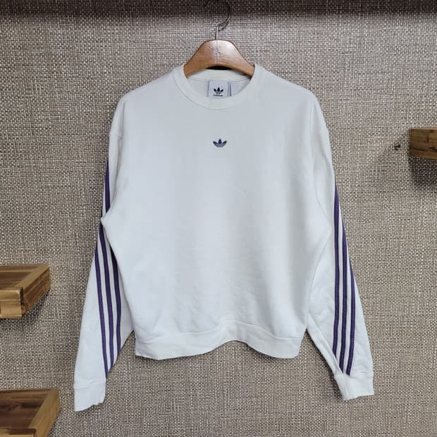 L 100사이즈 아디다스 기모 맨투맨
