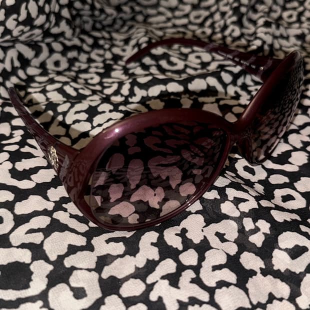 로베르토 카발리 퍼플 버건디 선글라스