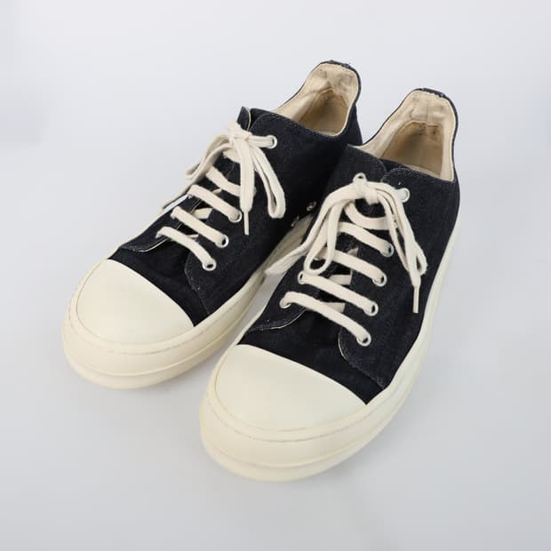 41 / Rick owens 릭오웬스 데님 라몬즈 로우 스니커즈
