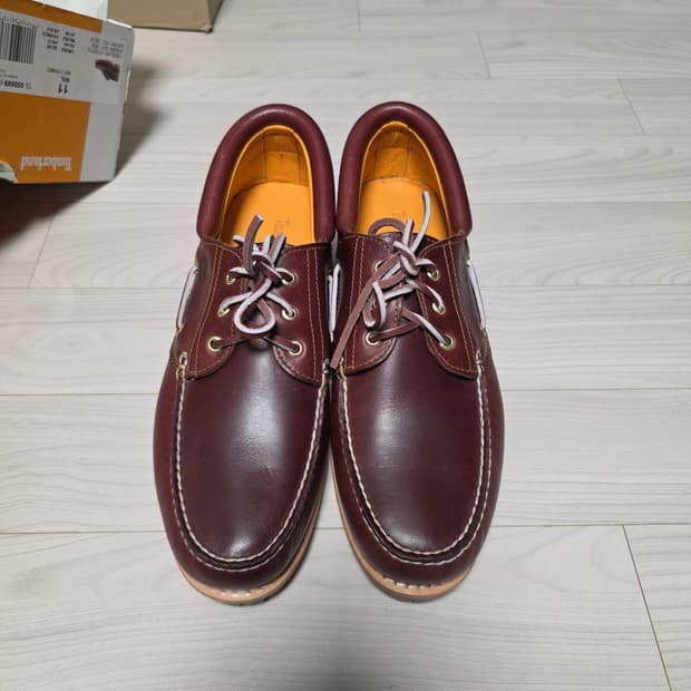 팀버랜드 3아이 보트슈즈 버건디 290