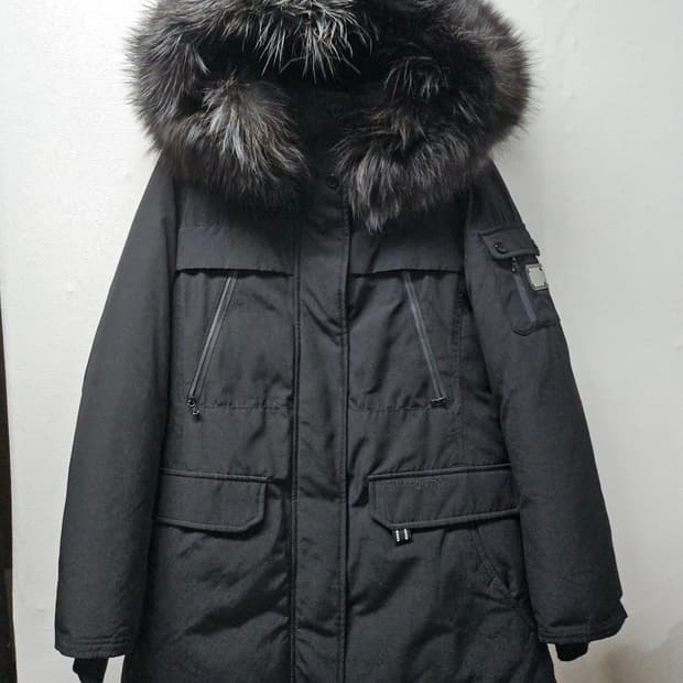 에고이스트 폭스퍼 블랙 패딩 55 후두일체형