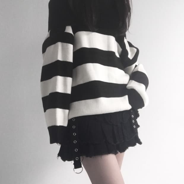 오프숄더 초콜릿 니트 새상품 