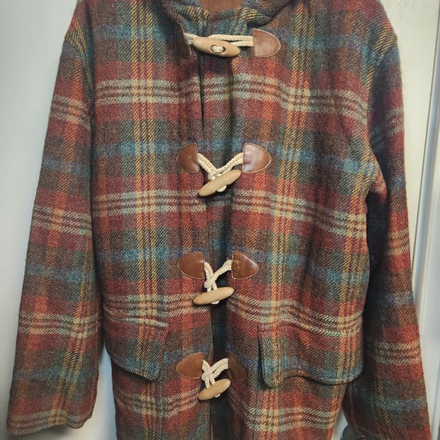 bigi 체크 더플 코트 L