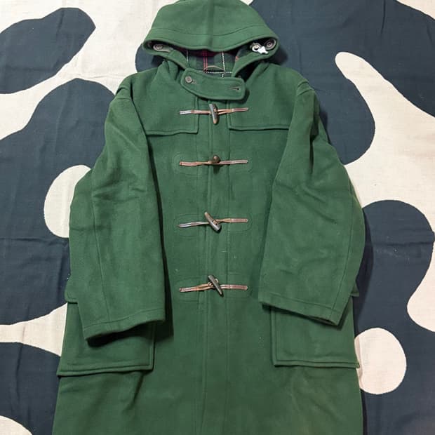 빈티지 글로버올 더플코트 그린 44사이즈