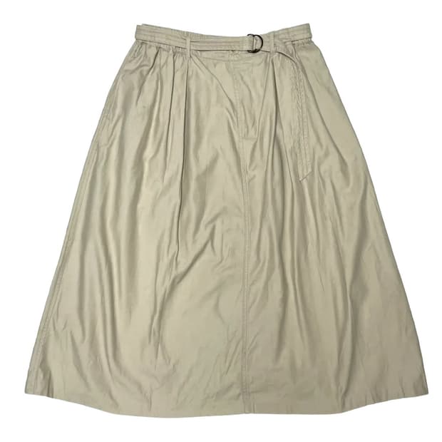 Niko and beige belted skirt
