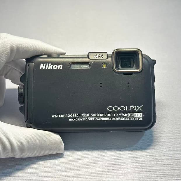 니콘 쿨픽스 aw100 블랙 빈티지 디카