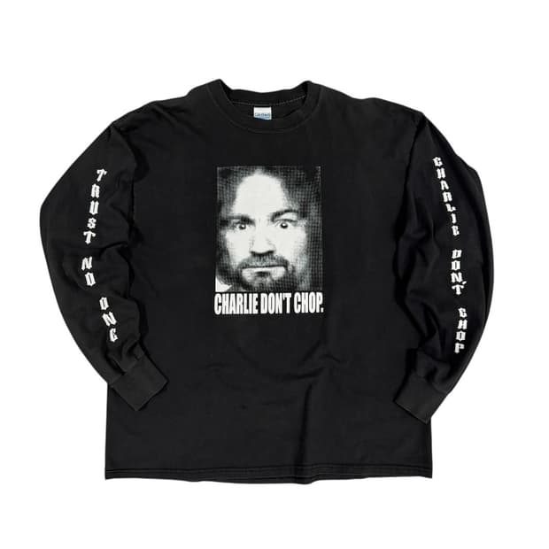 빈티지 90s 찰스맨슨 롱슬리브 Charlie Don't Chop