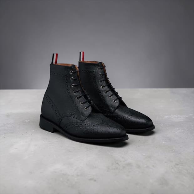 260~265/ 톰브라운 페블 그레인 레더 윙팁 부츠