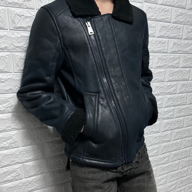 캘빈 클라인 진스 시어링 무스탕 자켓