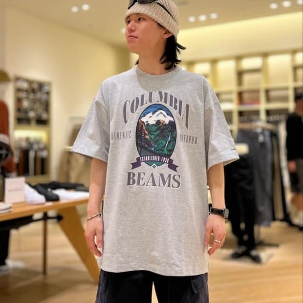 beams x columbia  티셔츠 