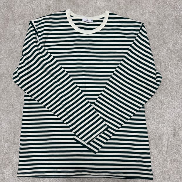 나나미카 스트라이프 긴팔 티셔츠 XL