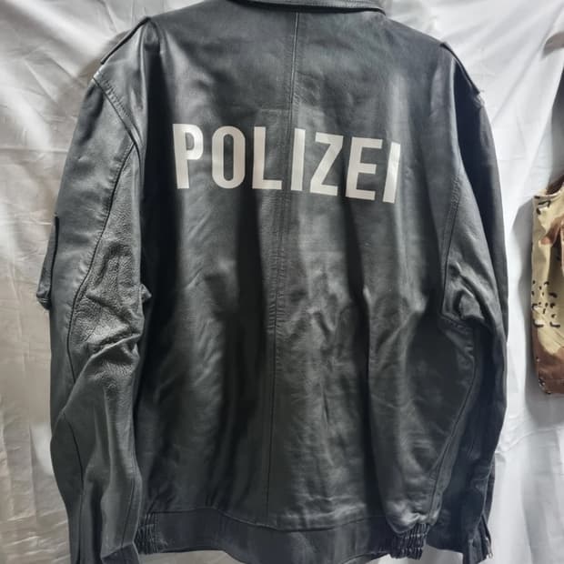POLIZEI 독일 경찰 기죽자켓 