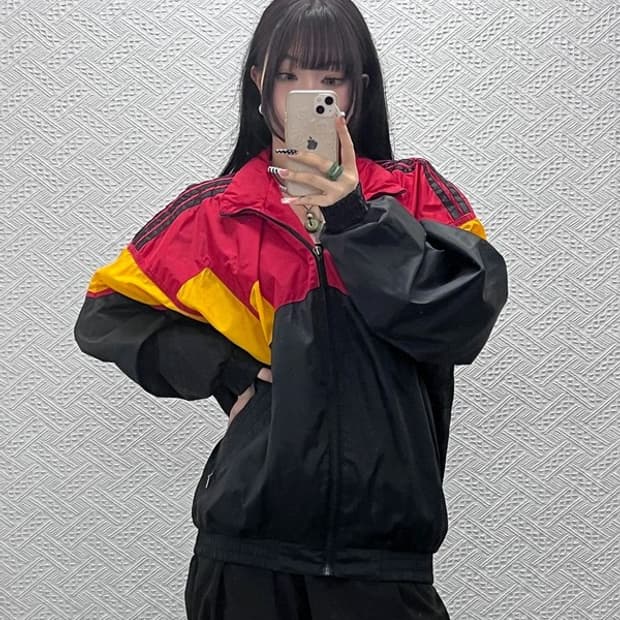 아디다스 올드스쿨 레트로 제우교역 바람막이 자켓 115 C10595