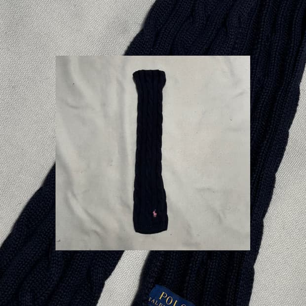 폴로랄프로렌 네이비 스웨터 머플러