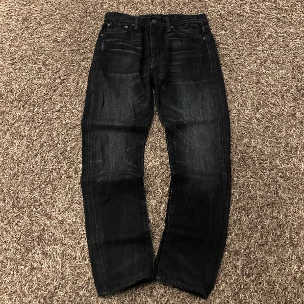 30 리바이스 블랙 워싱 데님 팬츠
