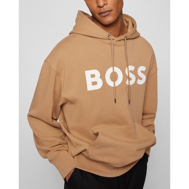 보스 BOSS 빅 로고 프린트 후디 XXL