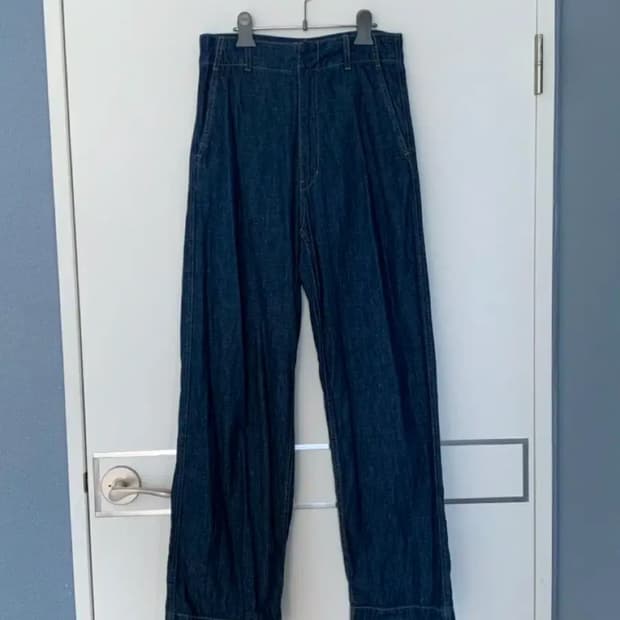 유니클로  u와이드핏 진 