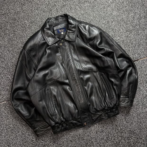 BIGBEN 아카이브 램스킨 레더 봄버자켓 2124
