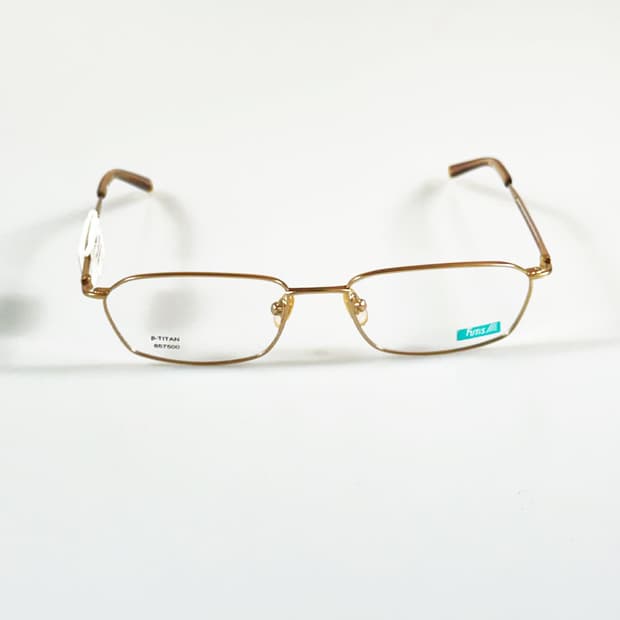 90s FUTIS 골드 슬림 스퀘어 프레임 빈티지 안경