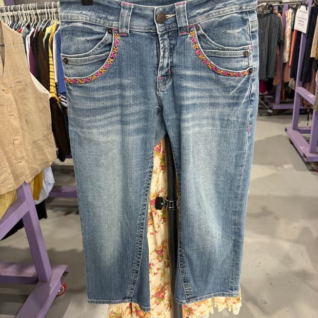 보헤미안 레트로 버뮤다팬츠