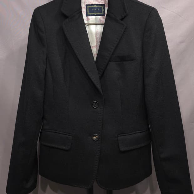 키이스 여성 울 캐시미어 투버튼 자켓 XS