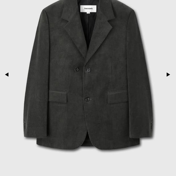 토니웩  코듀로이 싱글 블레스티드 테일러드 자켓 새상품