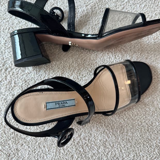 Prada Ciabatte Clear Sandals 프라다 샌들