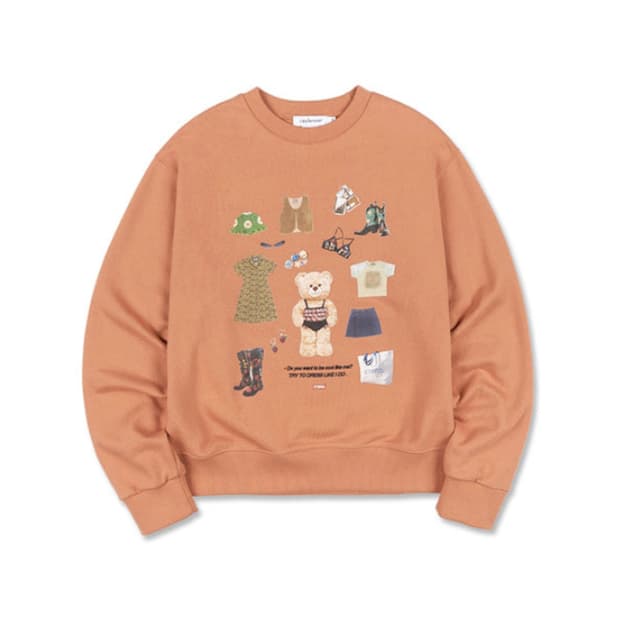 시티브리즈(CTBRZ) 셀럽 베어 맨투맨티 프리사이즈