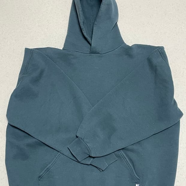 [한국XL]빈티지 러셀 에슬레틱 블랙그레이 후드 XXL