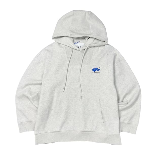 (L-XL) 자라 X 아더에러 자수 후드티 그레이 